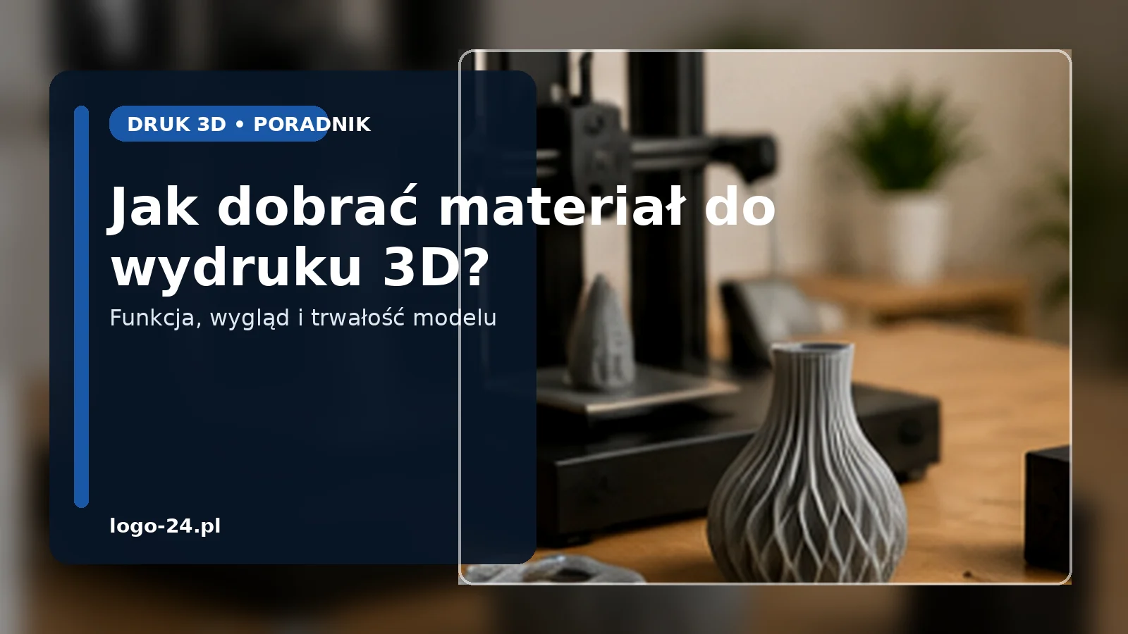 Jak dobrać materiał do wydruku 3D, aby model był trwały i estetyczny?